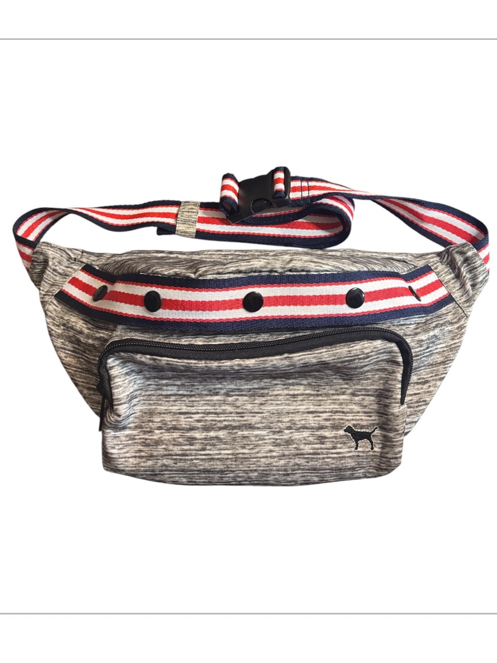 Victoria's Secret PINK Oversized Marl Grey Belt Bag Fanny Pack